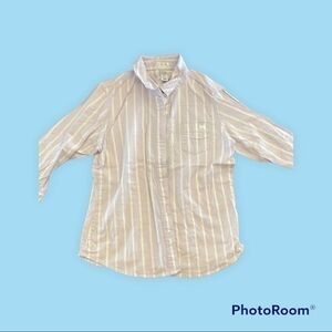 Striped button down top 133